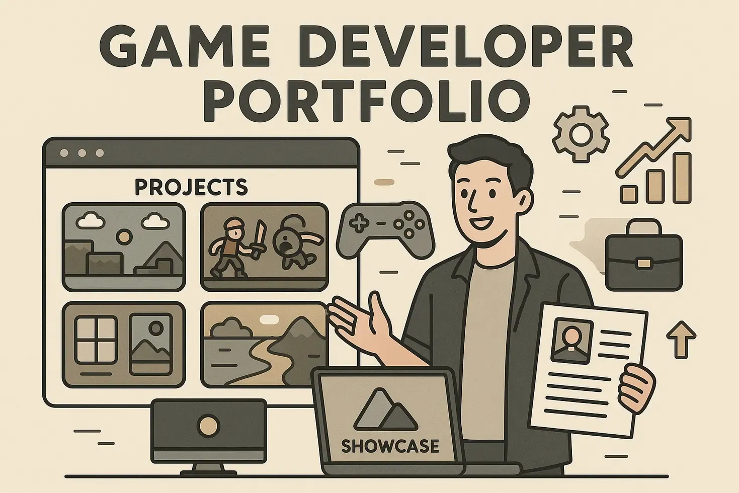 Como Criar um Portfólio de Desenvolvimento de Jogos que Impressiona