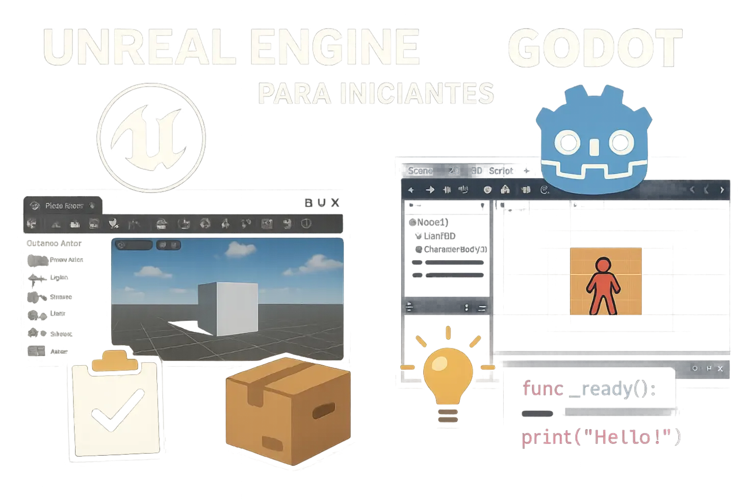 Unreal Engine 5 vs Godot 4: Qual Engine Escolher para Iniciantes?
