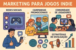 Estratégias de marketing multicanal para jogos indie