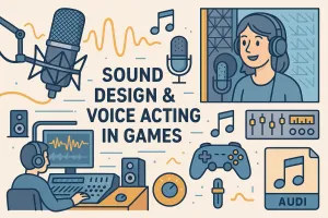 Sound design e voice acting para desenvolvimento de jogos