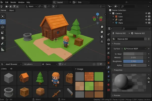 Blender 3D para desenvolvimento de jogos workflow completo