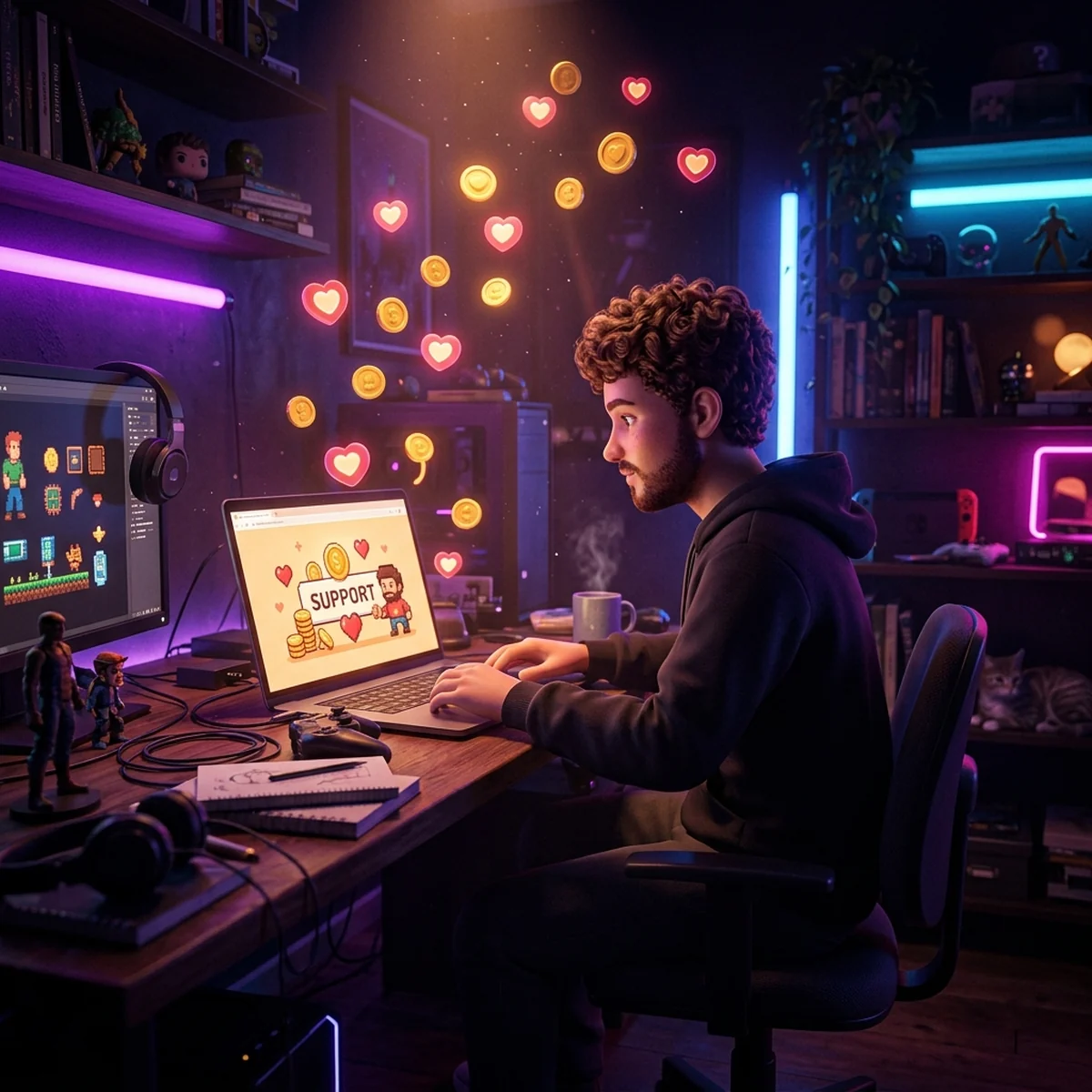 Como Aceitar Doações no Seu Jogo Indie com Ko-fi