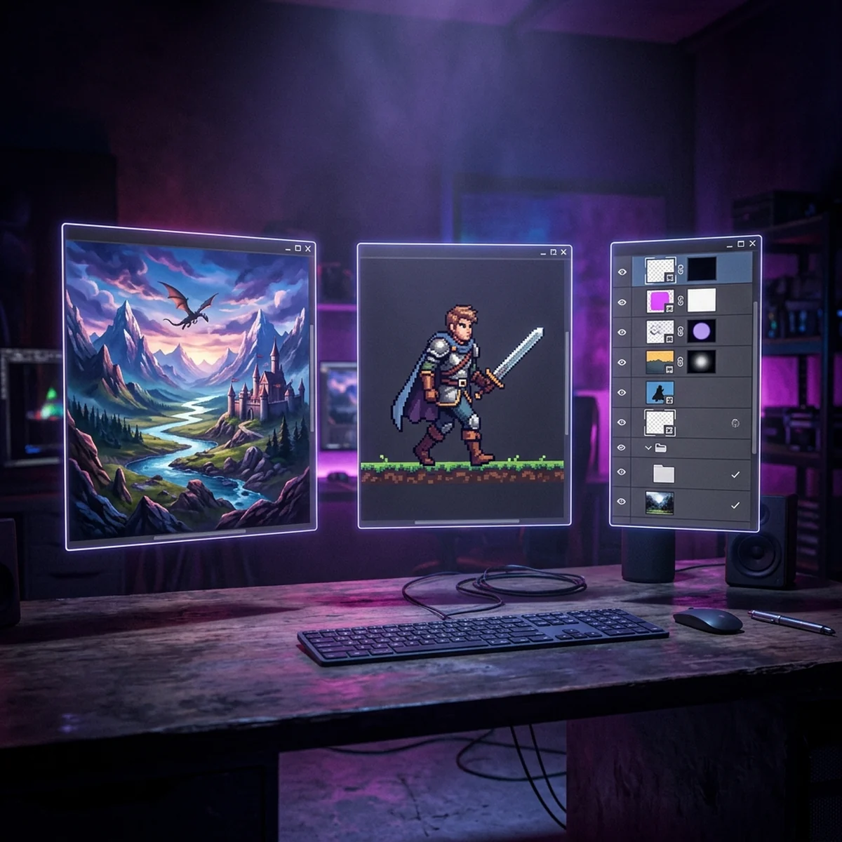 Alternativa ao Photoshop Gratuito para Arte de Jogo