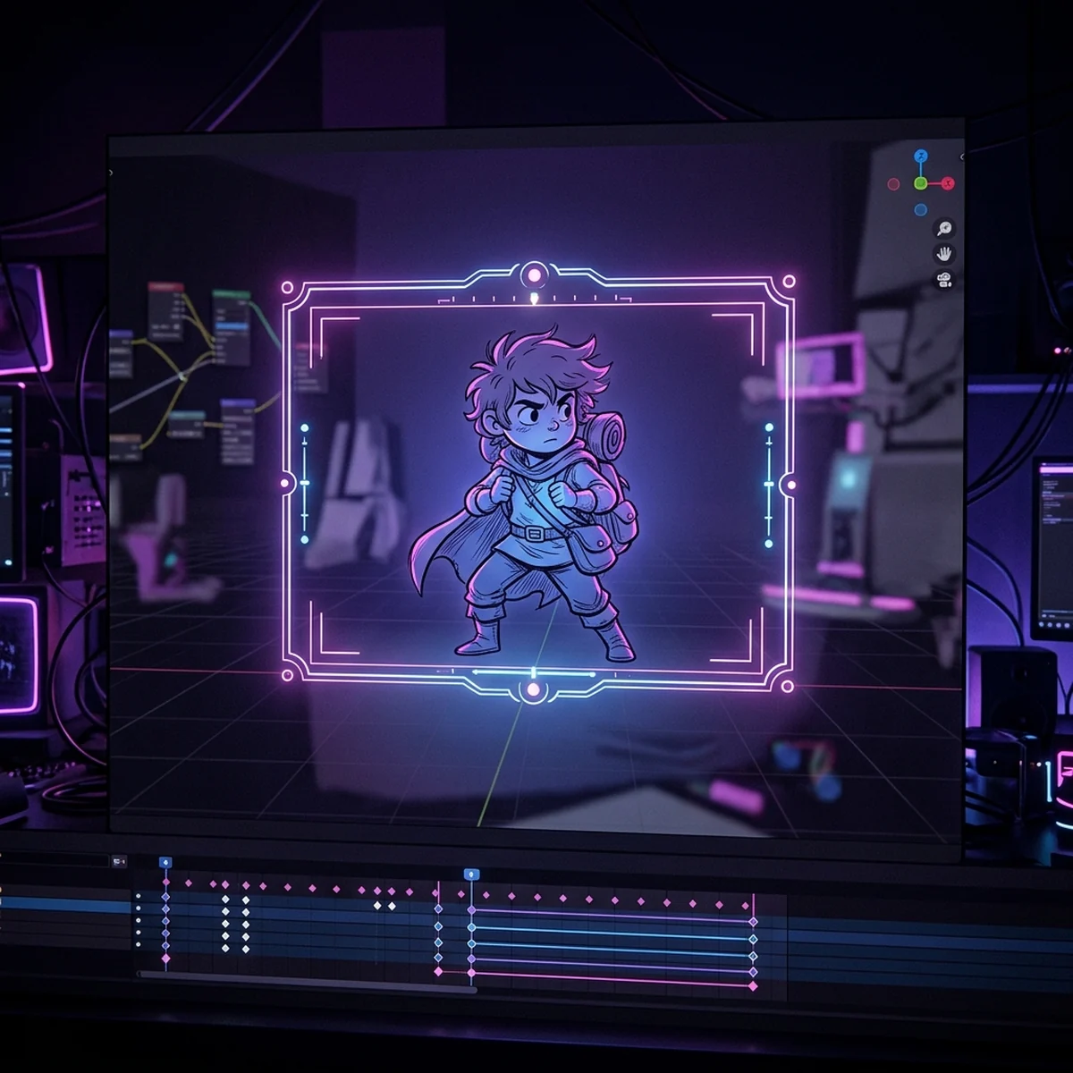 Animação 2D no Blender com Grease Pencil para Jogos