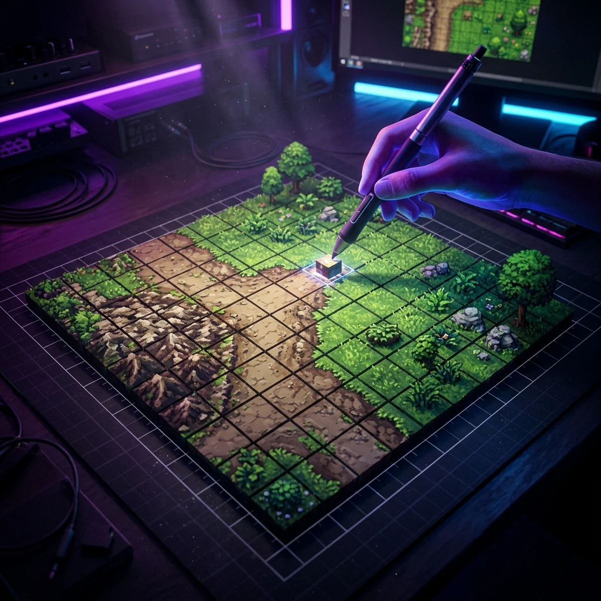 Como Desenhar um Tileset no Aseprite
