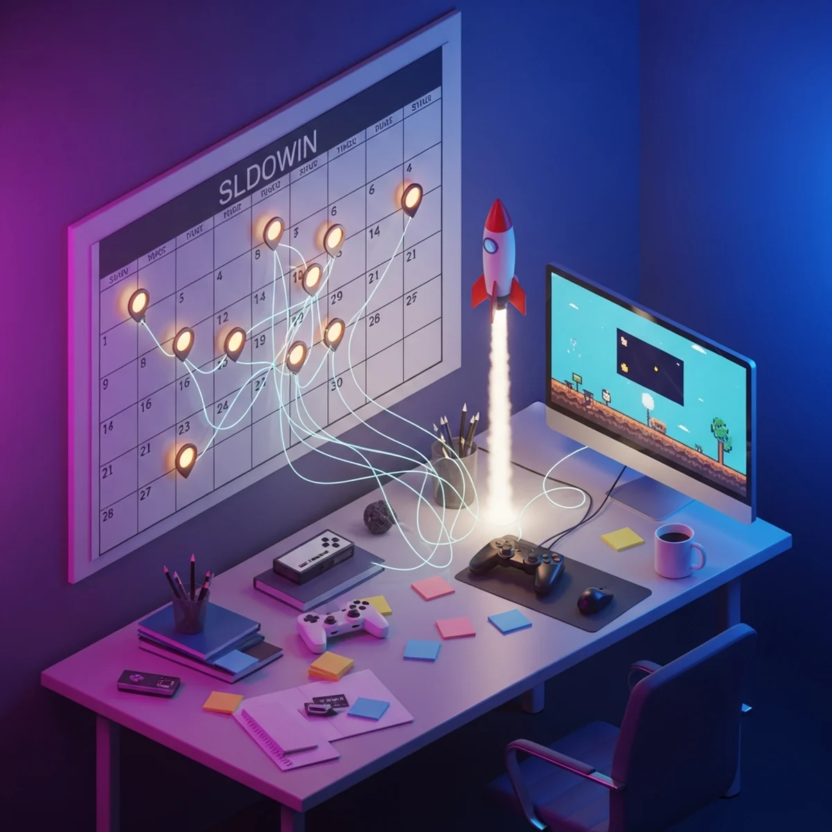 Calendário de Marketing para Lançar um Jogo Indie: Linha do Tempo de 6 Meses