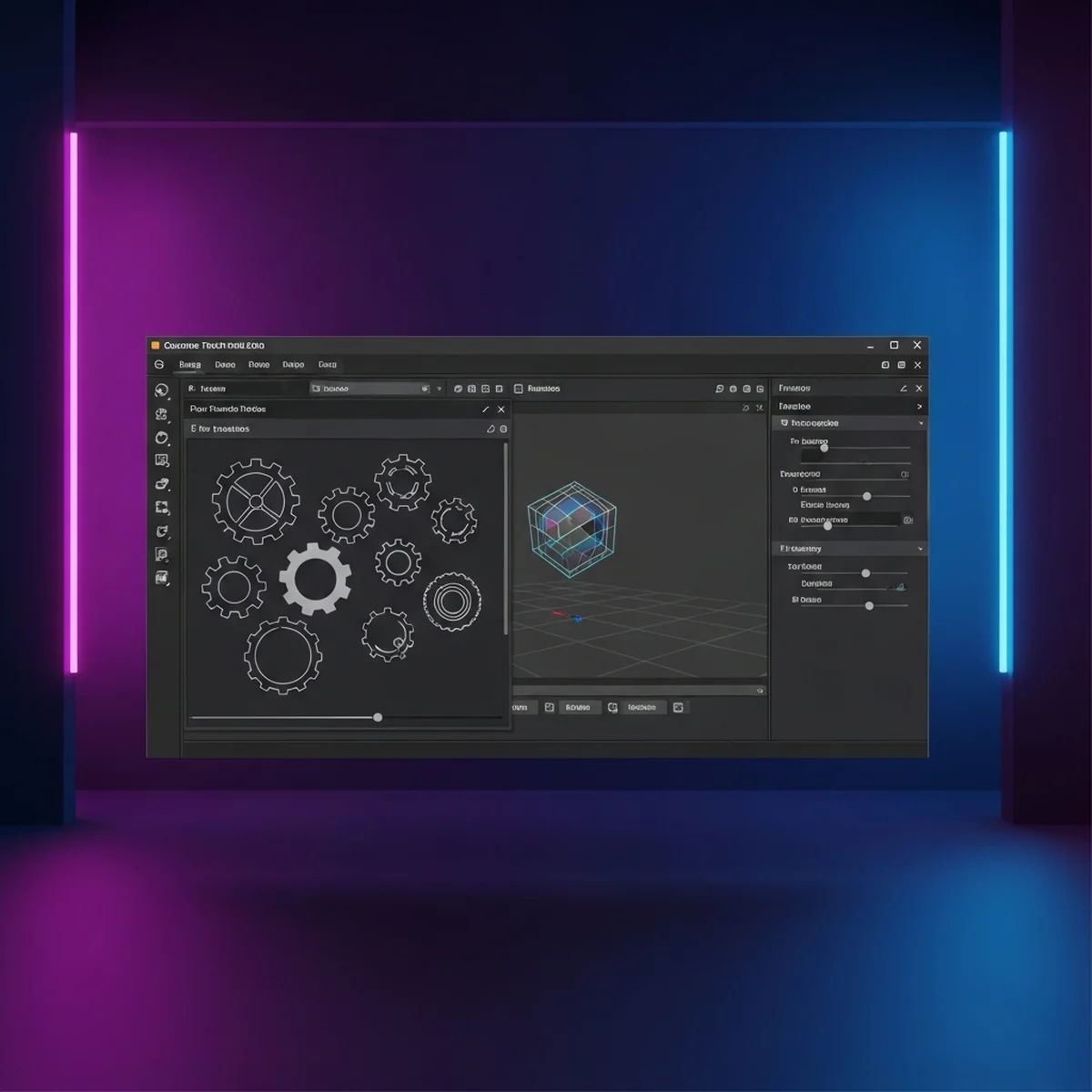 Editor da Godot 4 com um dock customizado e um botão de ferramenta adicionados por um plugin