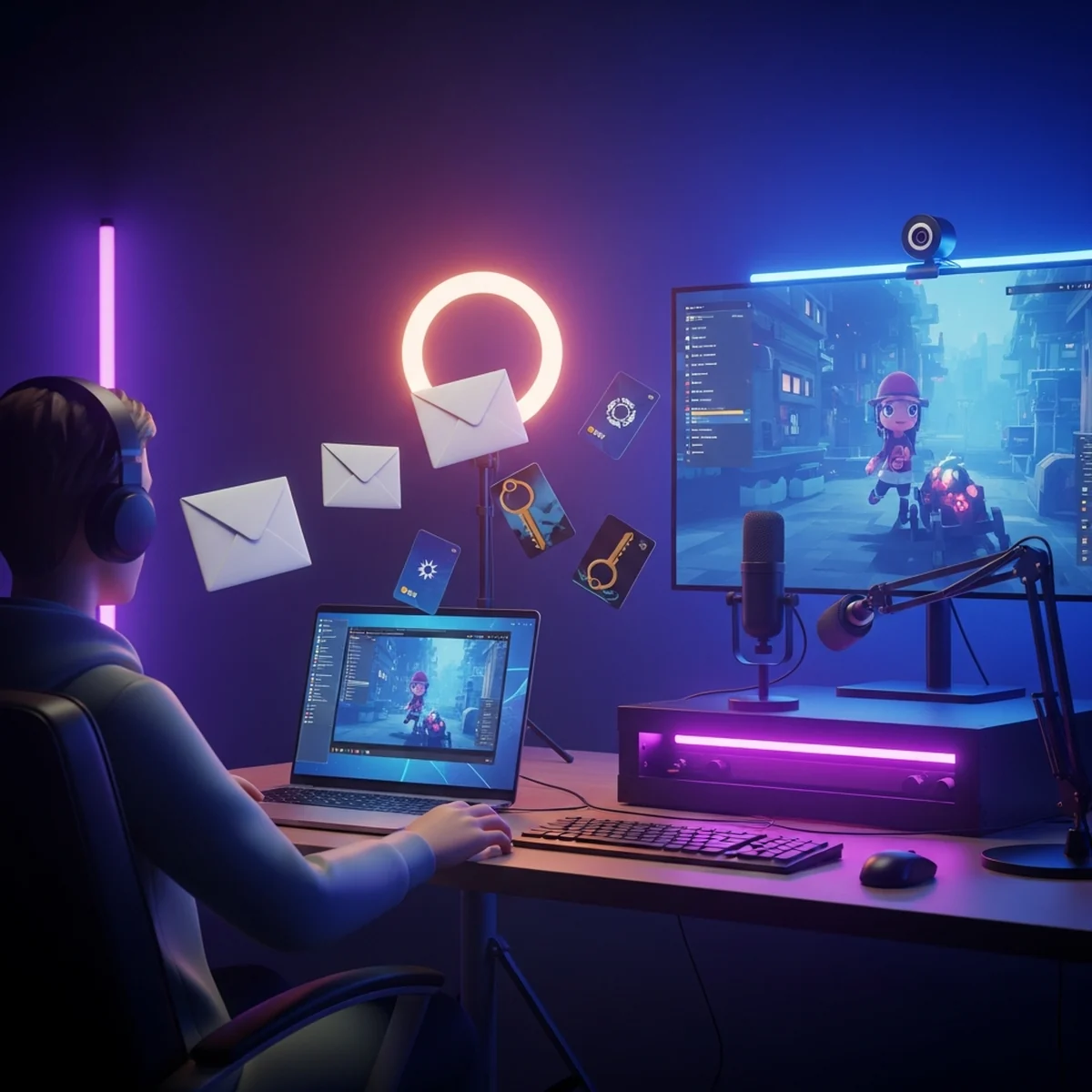 Como Contatar YouTubers e Streamers para Divulgar seu Jogo: Keys, Pitch e Curadoria