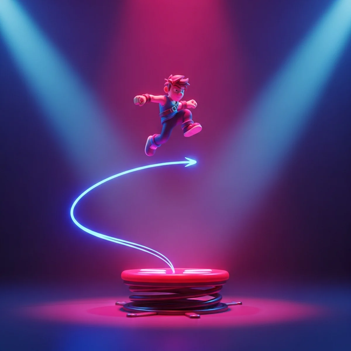 Molas e trampolins (bounce pads) no Godot 4