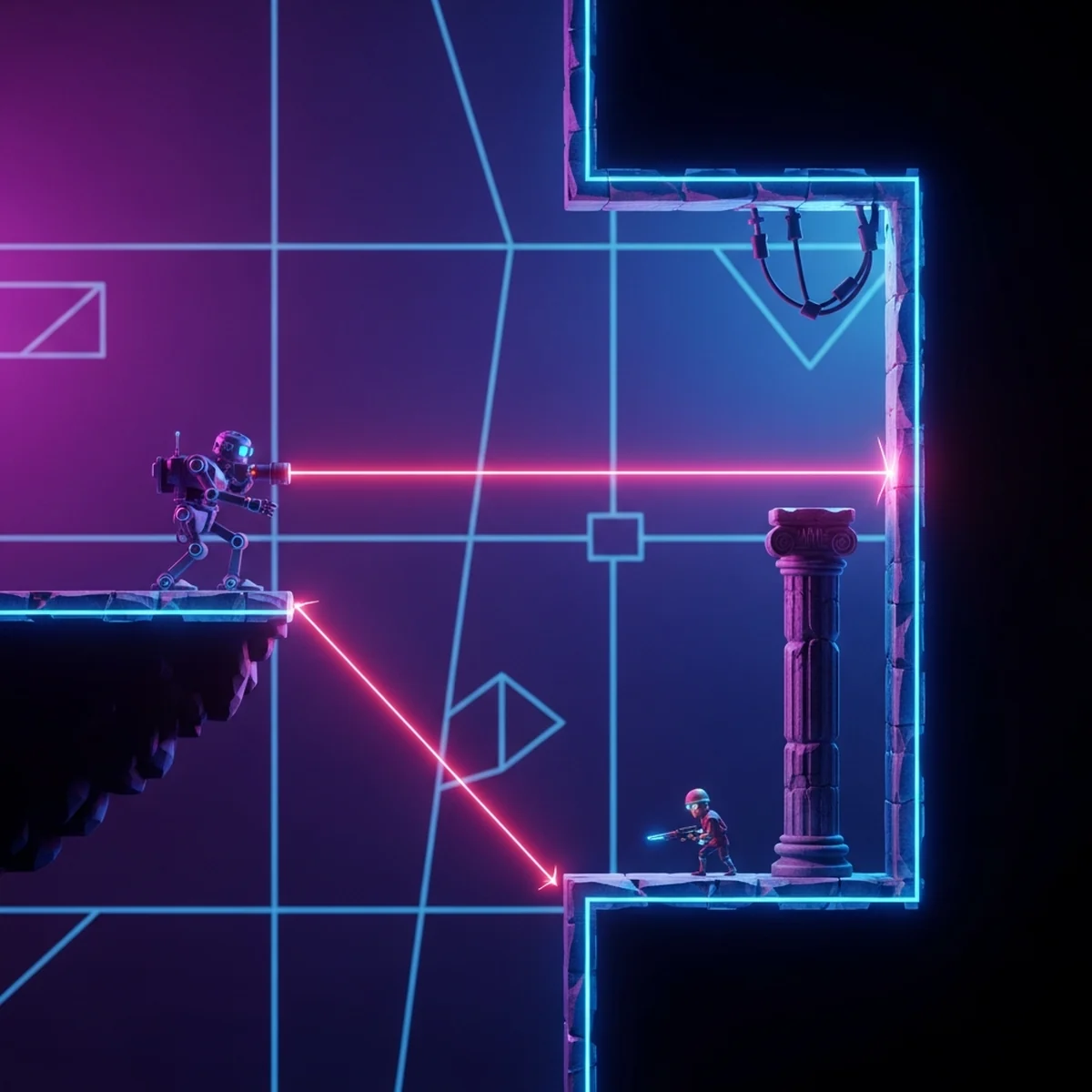RayCast2D no Godot: Detecção de Visão e Colisão