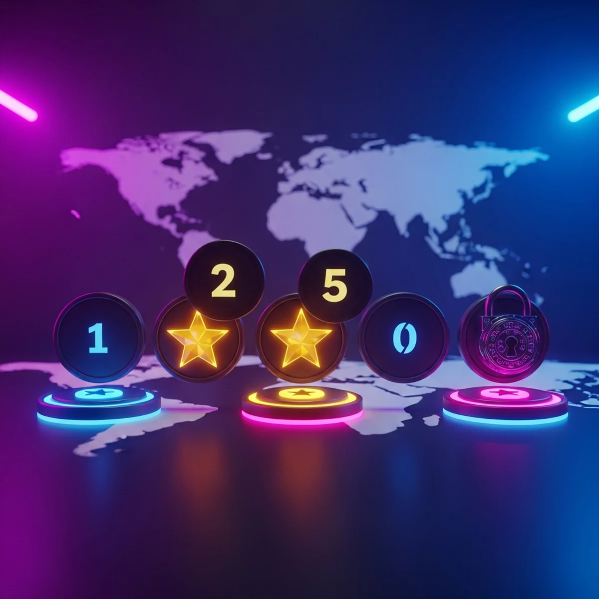 Tela de seleção de fases de um jogo feito no Godot, com botões numerados em grade e fases travadas exibindo cadeado