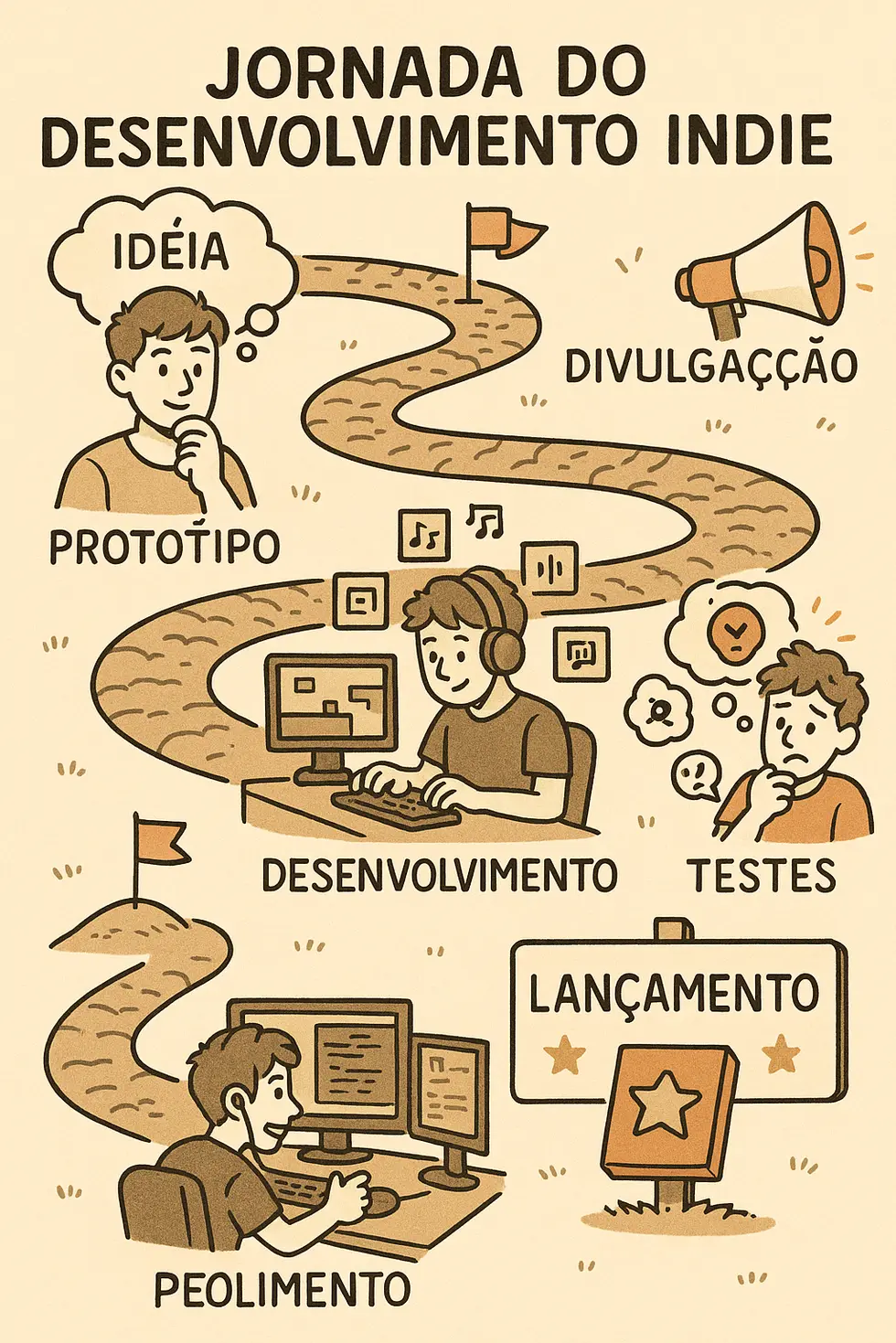 Jornada completa do desenvolvimento de jogos indie