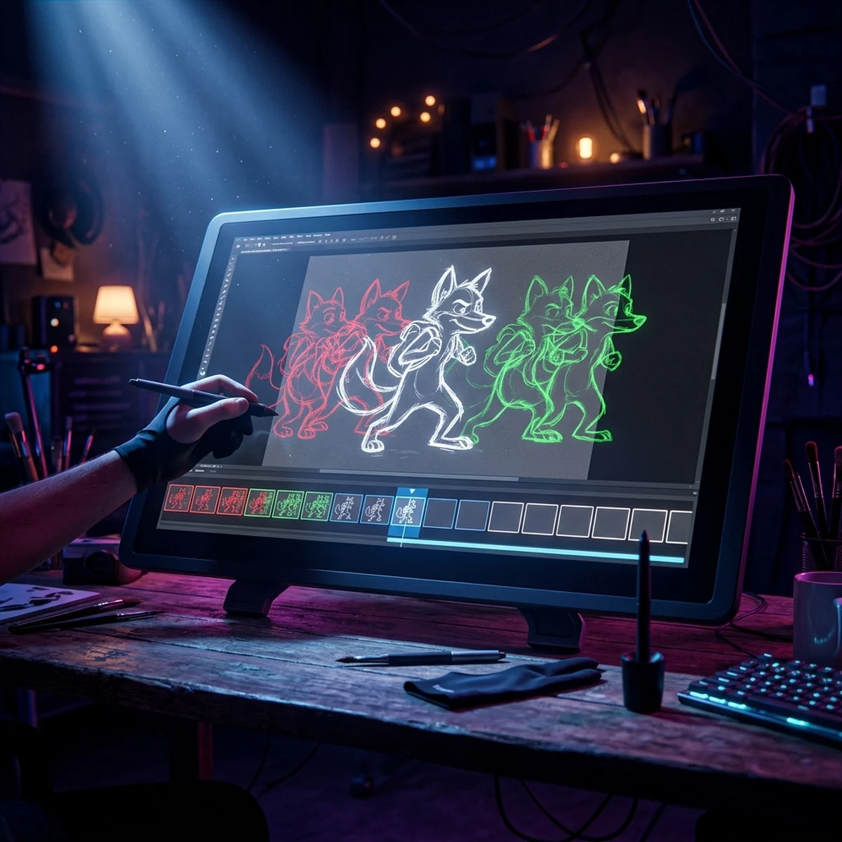 Animação no Krita: Timeline, Onion Skin e Exportar
