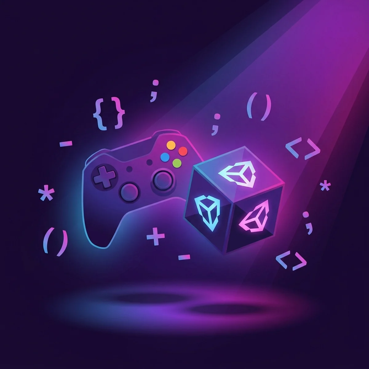 Tela do editor da Unity ao lado de um script em C# com um MonoBehaviour