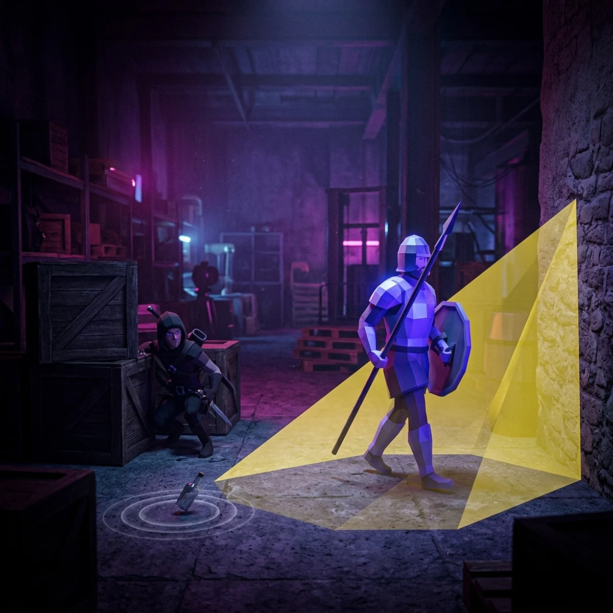 Campo de Visão do Inimigo na Unity: Ver, Ouvir e Perder