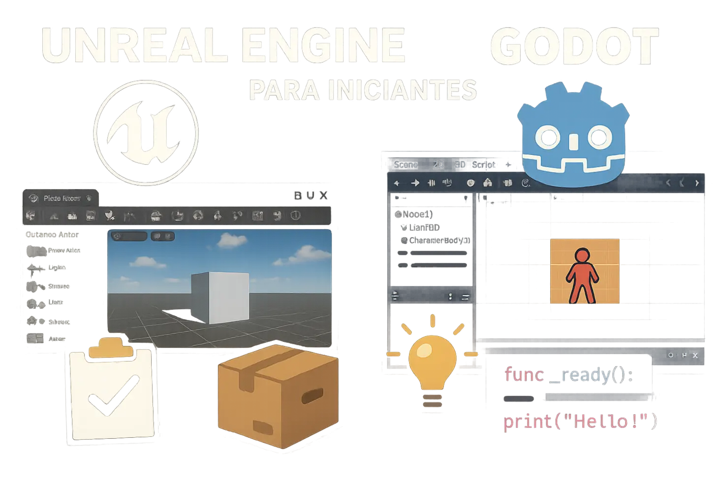 Unreal Engine 5 vs Godot 4: Qual Engine Escolher para Iniciantes?